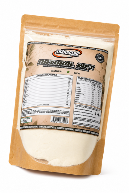 Transcend Supplements Natural WPI 500g Whey Protein Isolate