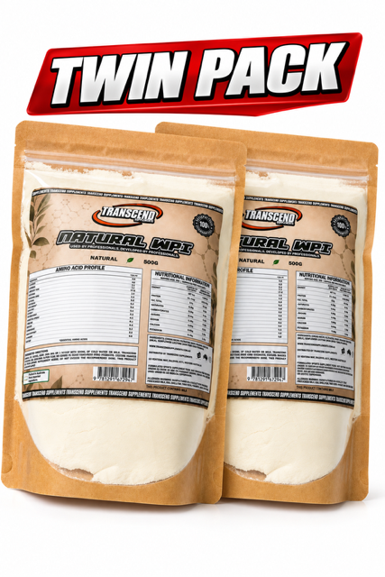 Transcend Supplements Natural WPI 2kg TWIN PACK