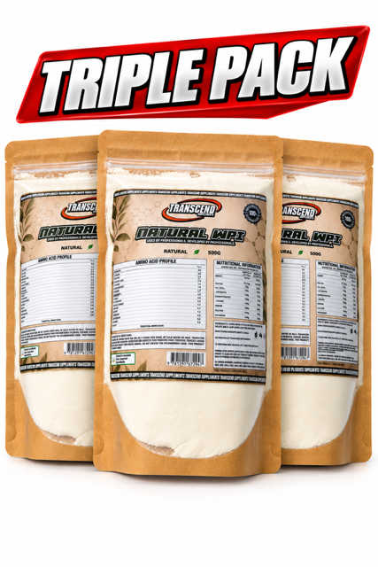 Transcend Supplements Natural WPI 1kg TRIPLE PACK